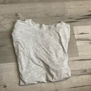 Lululemon All Yours Tee in Heathered Core Grey + Two totes